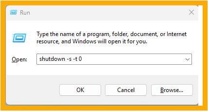 shutdown